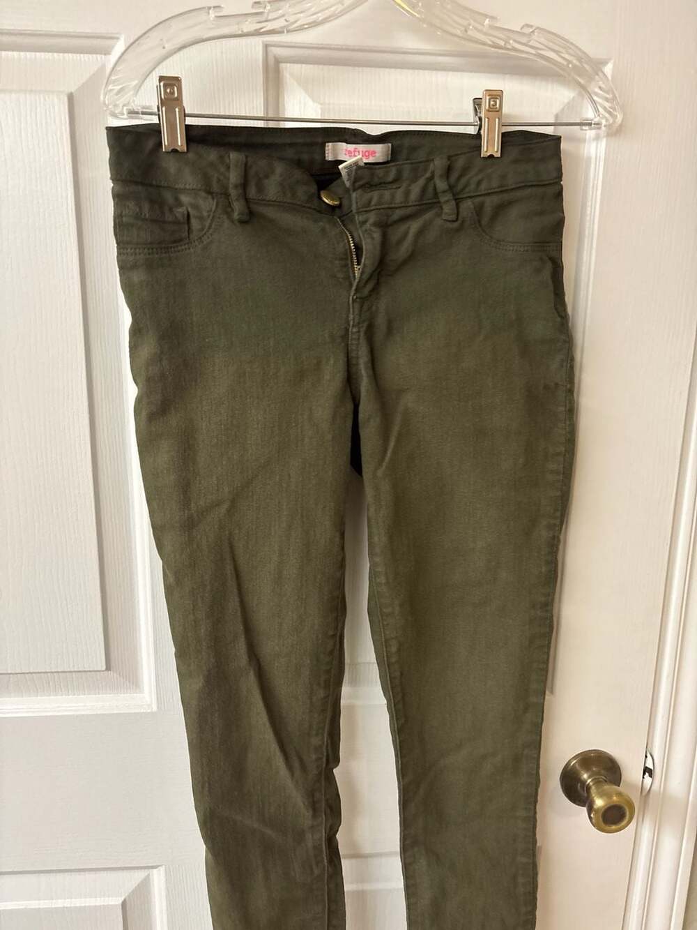 Refuge Olive Green Skinny Pants Size 4